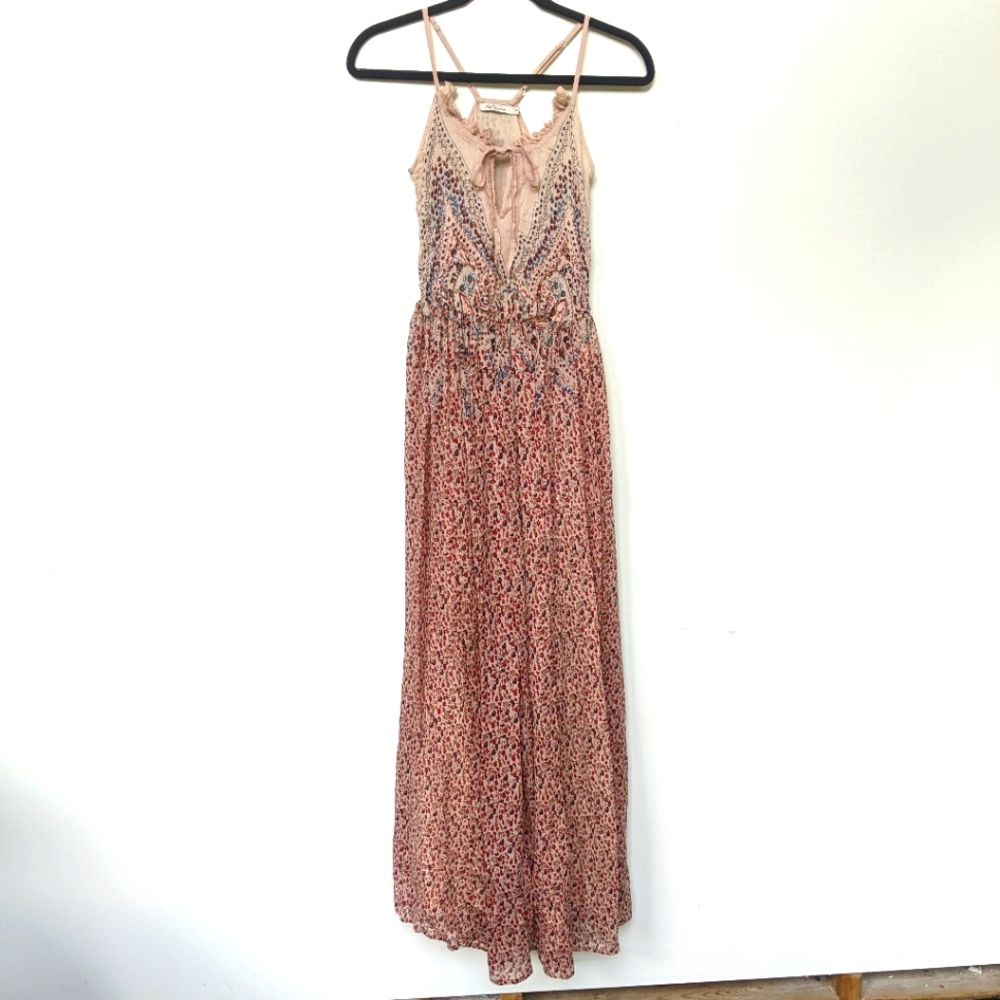 Anthropologie Silk Mes Demoiselles Maxi Dress - Picture 2 of 7